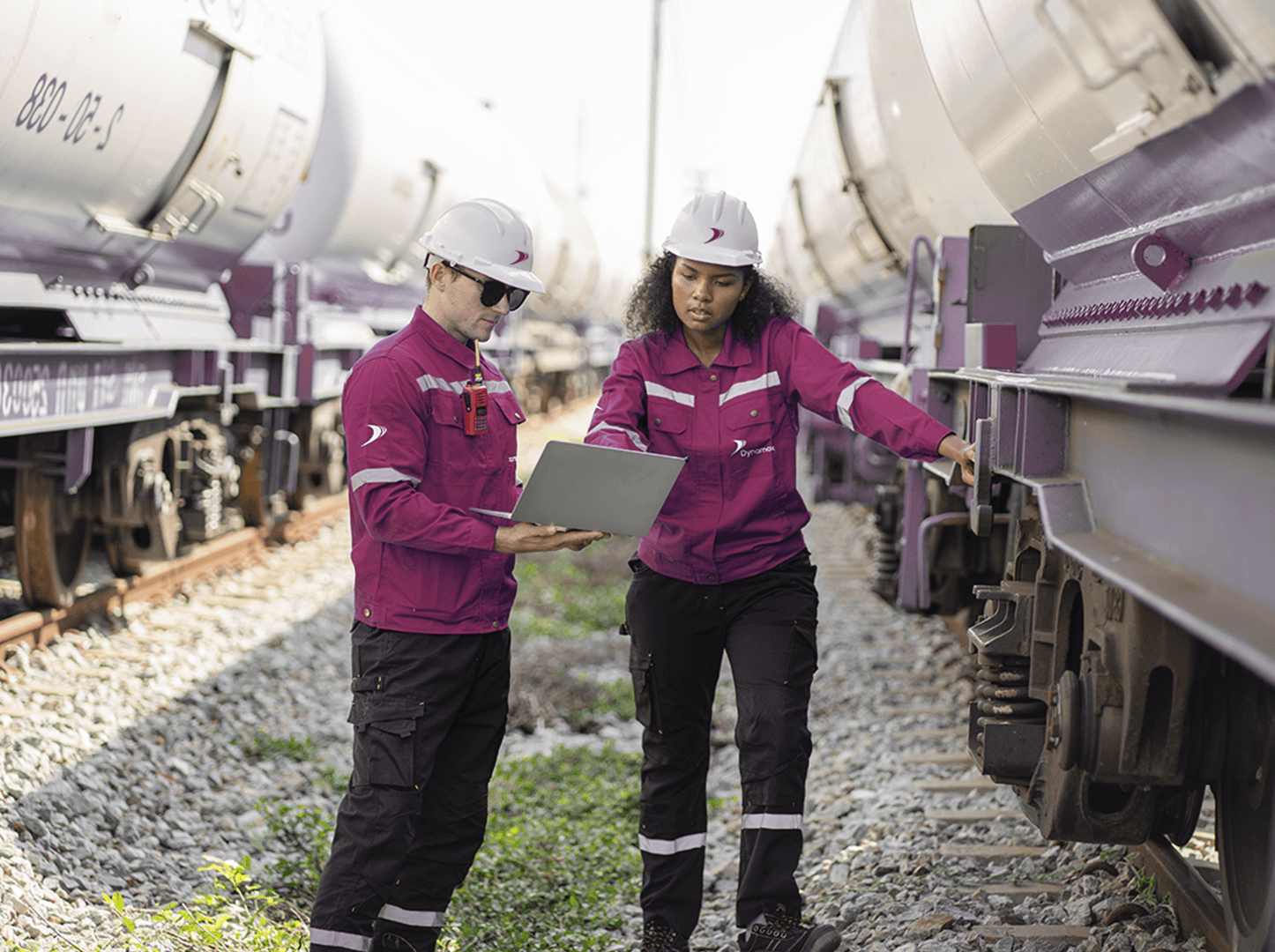 Técnicos de manutenção ferrovia